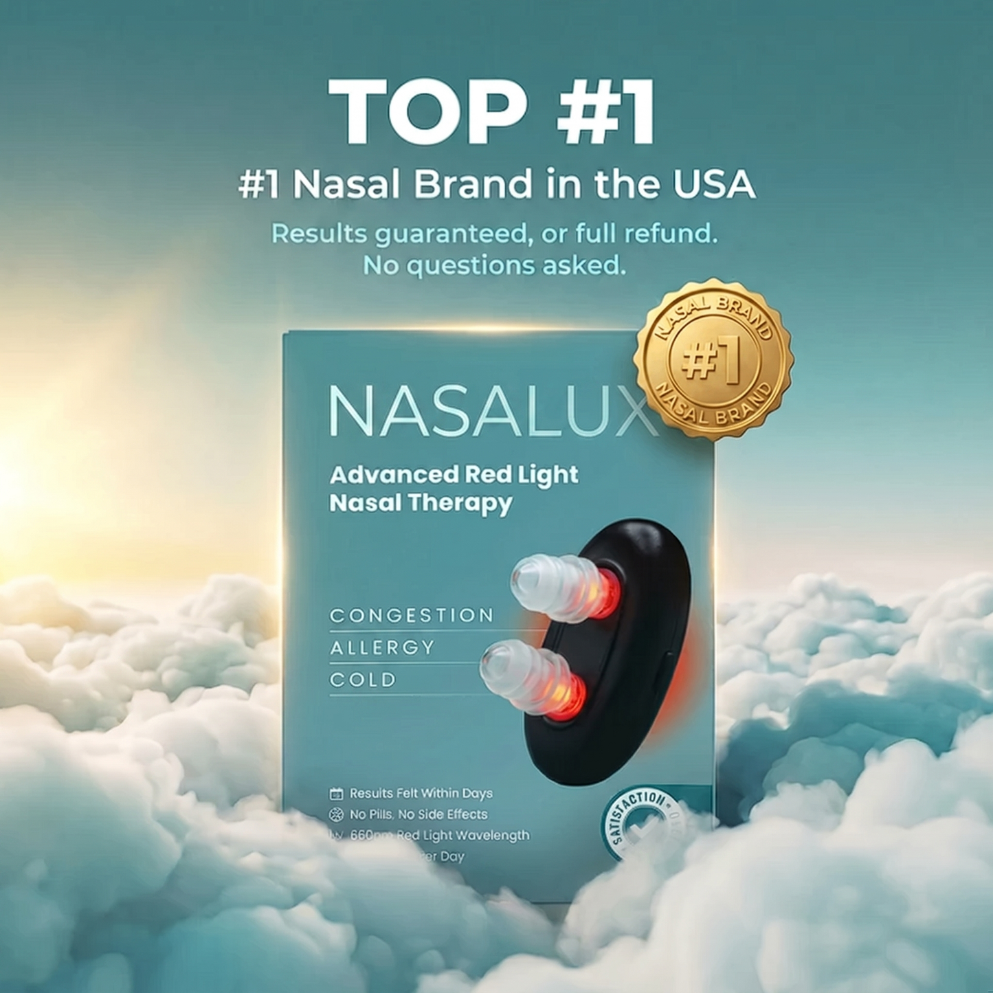 NasaLux Red Light Nasal Relief